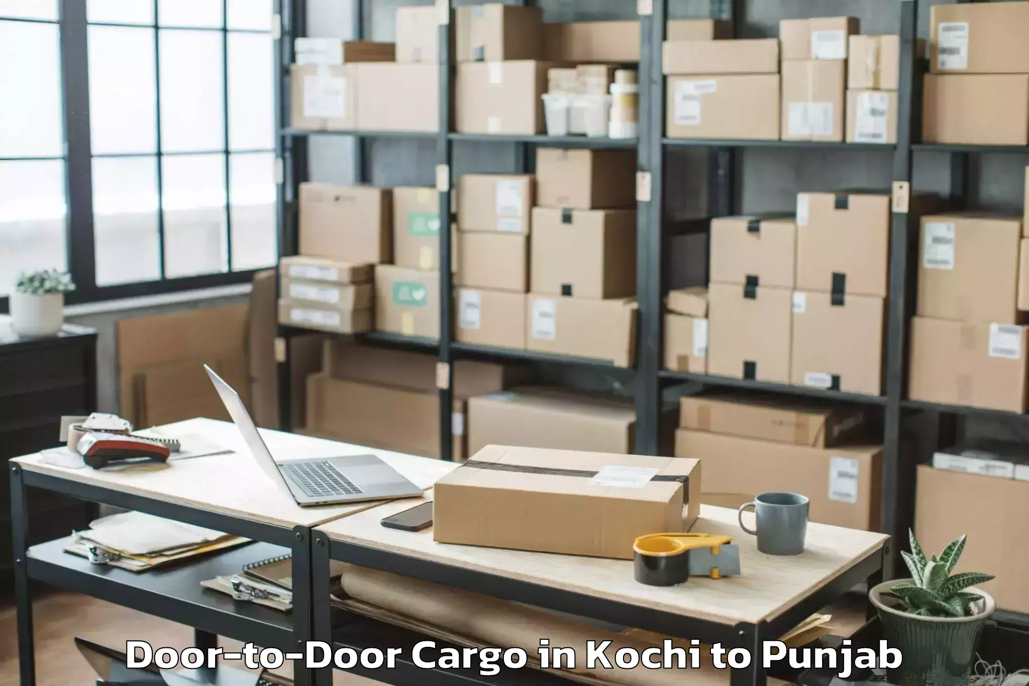 Efficient Kochi to Sirhind Door To Door Cargo